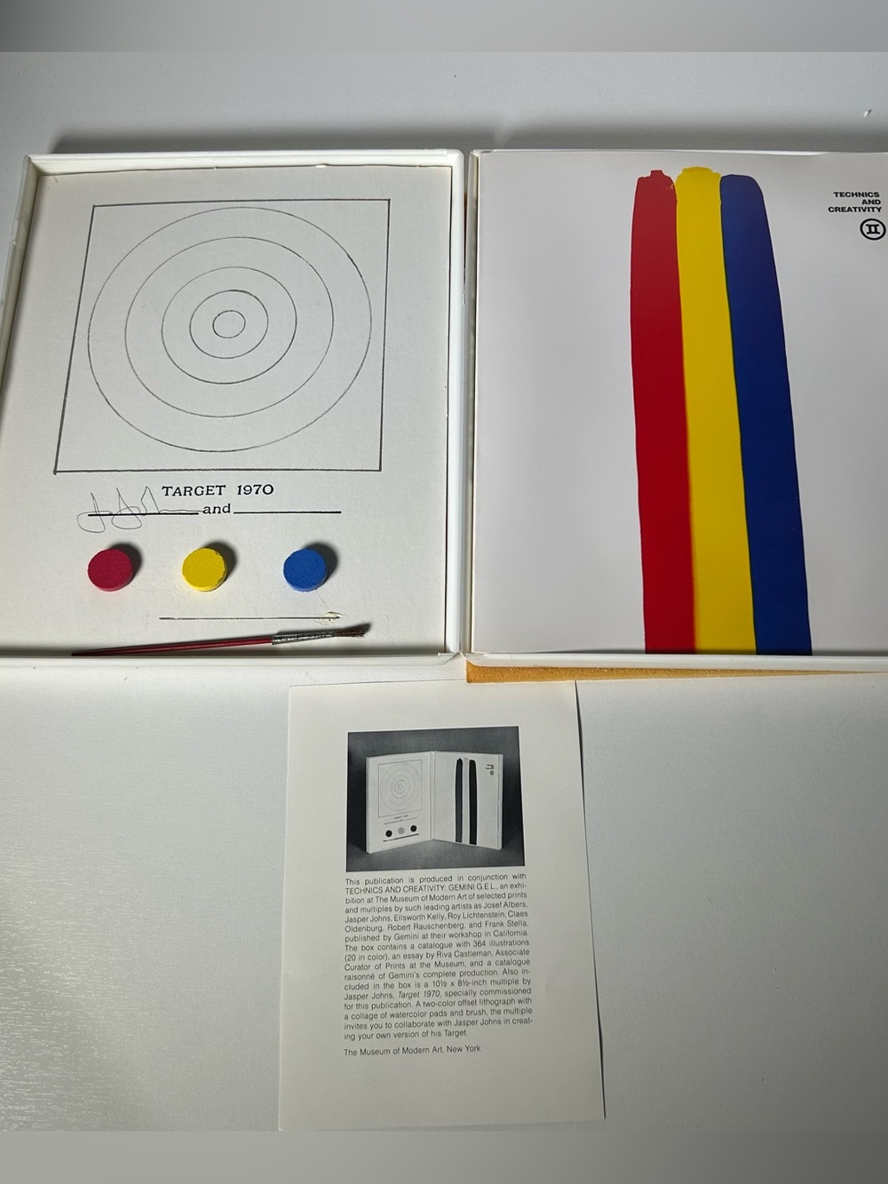 Jasper Johns Target 1970-71 MoMA Technics and Creativity Gemini GEL Book Box Set